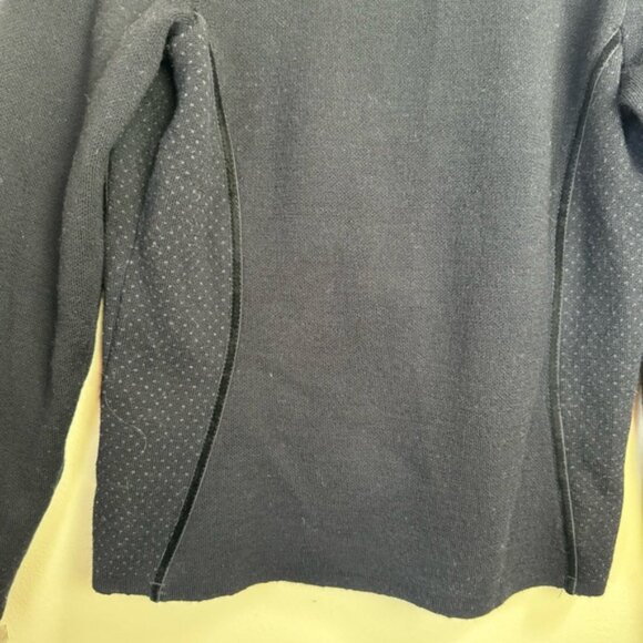 Dale Of Norway Merino Wool Jacket Black Gray Zipper Sweater Cardigan Knit Top M - Picture 10 of 16